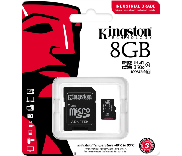Kingston 8GB microSDHC Industrial C10 A1 pSLC - 675817 - zdjęcie 5